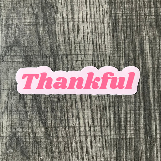 “Thankful” sticker