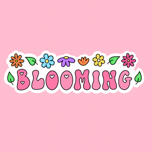 “Blooming”  waterproof sticker