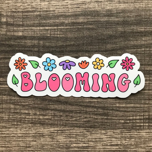 “Blooming”  waterproof sticker