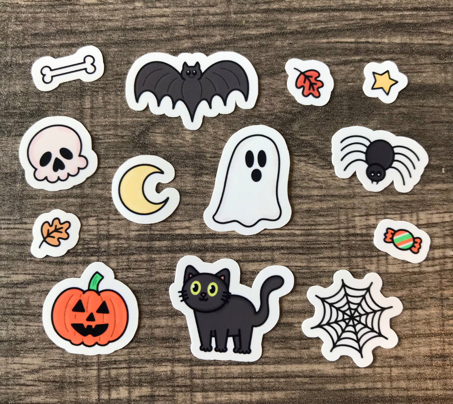 Cute spooky mini sticker pack