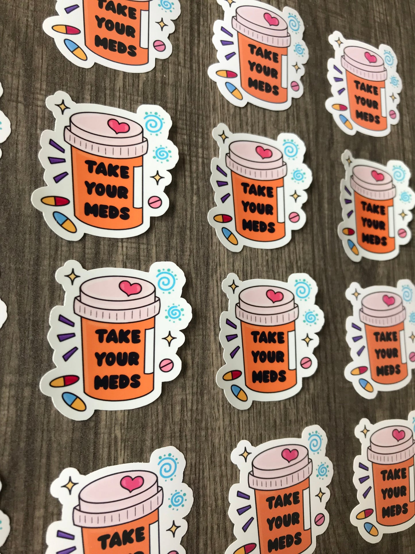 “Take Your Meds” sticker (mini)