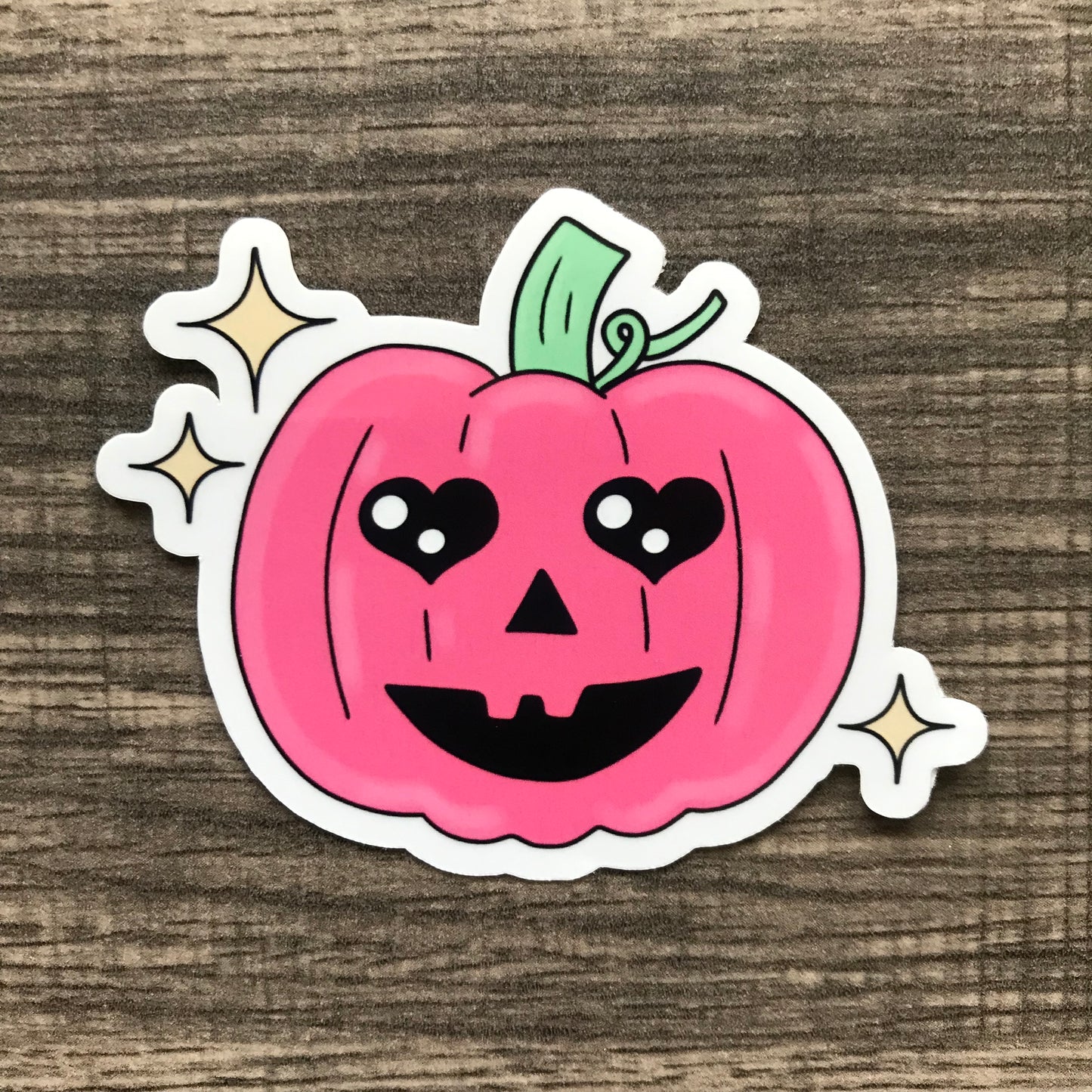 “Pink pumpkin” waterproof sticker