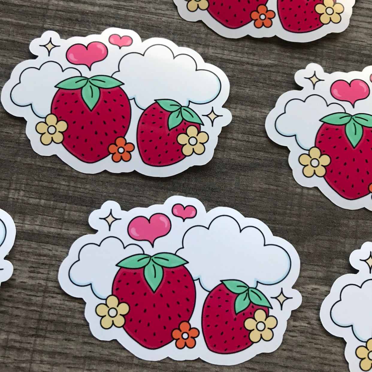 “Strawberry Dreams” stickers