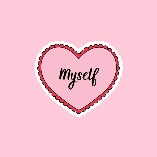 “Love myself” sticker