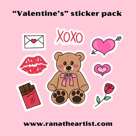 “Valentine’s sticker pack”