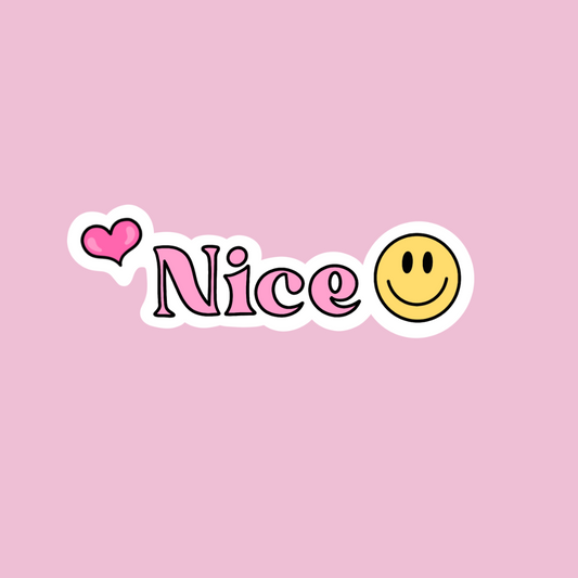 “Nice :) sticker