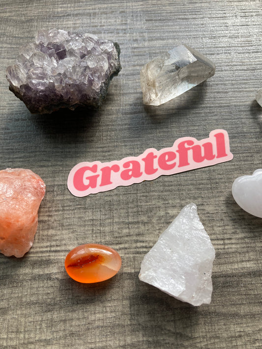 “Grateful” sticker