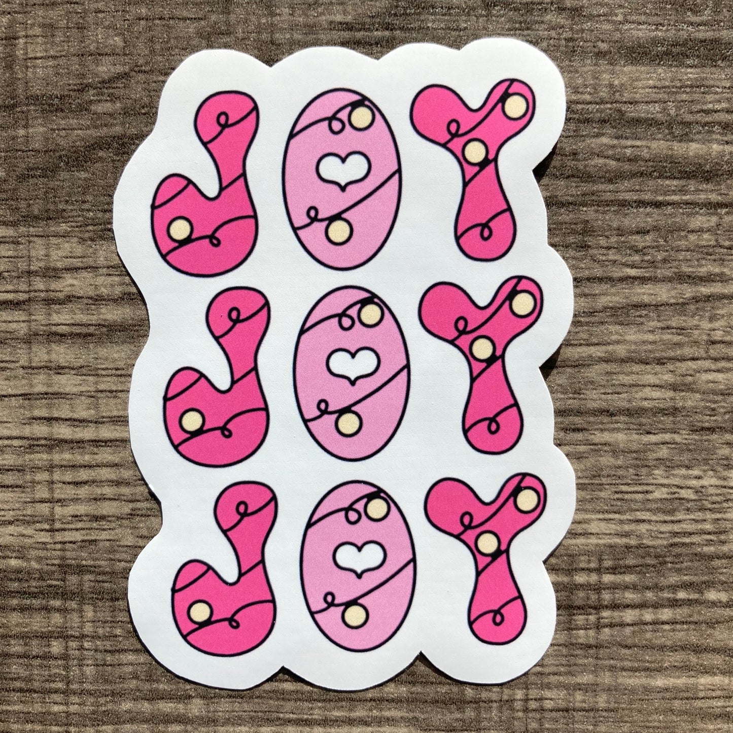 “Joy” sticker (pink)