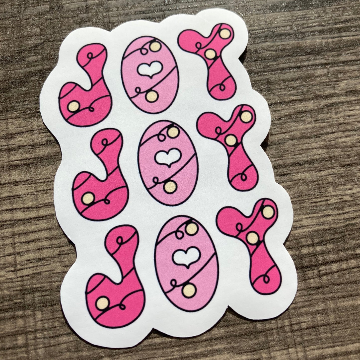 “Joy” sticker (pink)