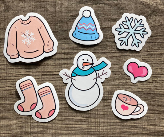 Winter themed sticker pack