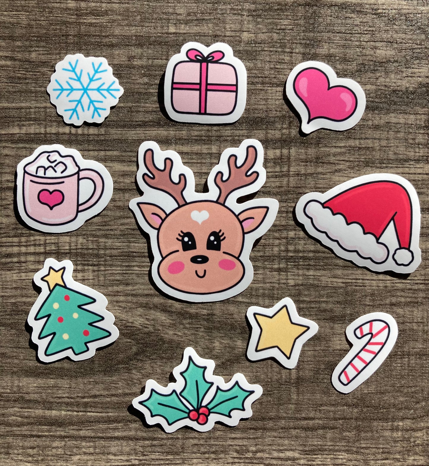 Christmas Reindeer themed sticker pack