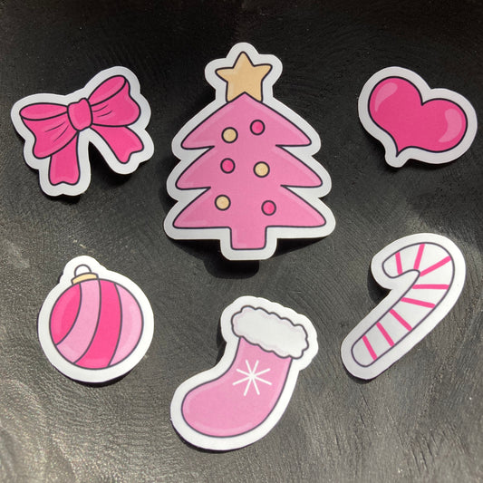 “Pink Christmas” sticker pack