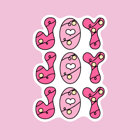 “Joy” sticker (pink)