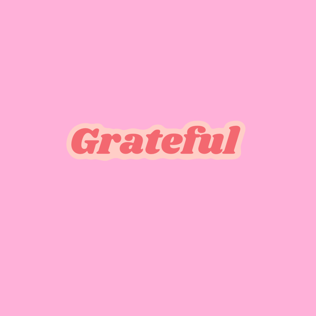 “Grateful” sticker