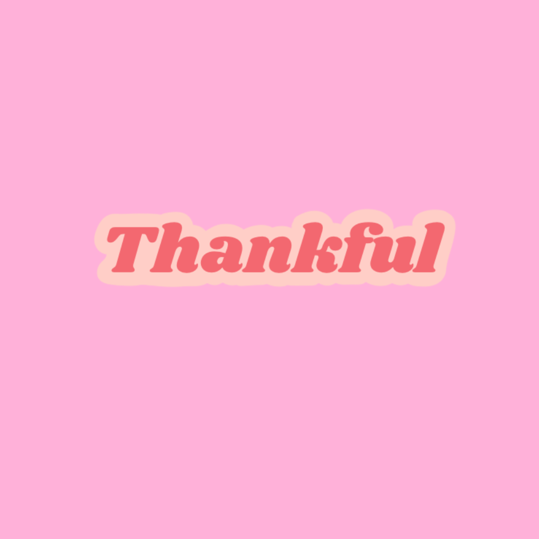 “Thankful” sticker