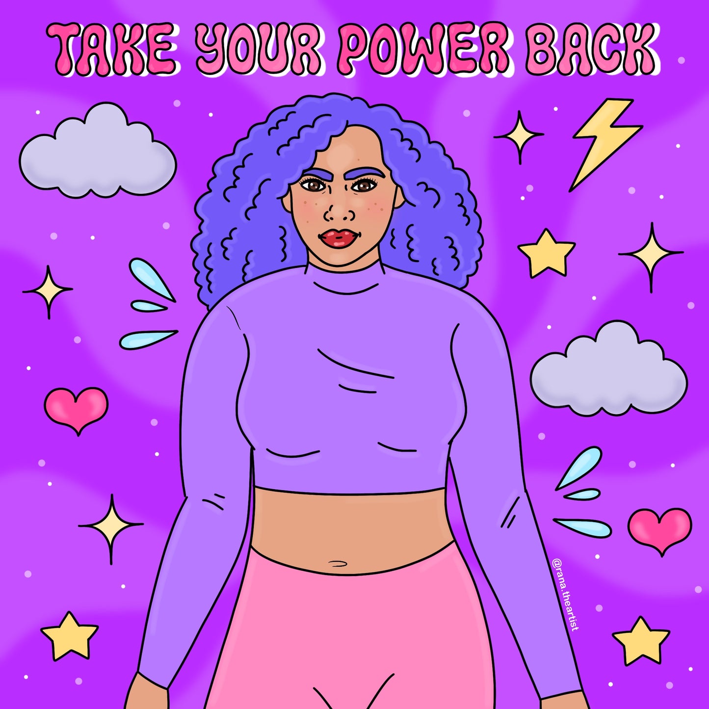 “Take your power back” sticker