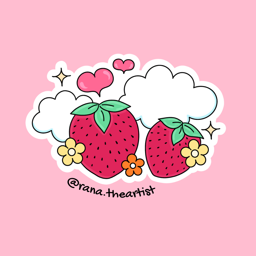 “Strawberry Dreams” stickers